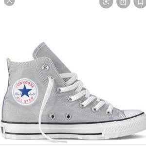 Light Gray Converse High Tops